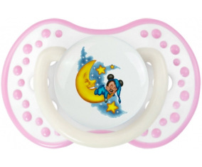 Disney Mickey Good Night: Punta tetina de color blanco-rosa fosforescente Lovi Dynamic