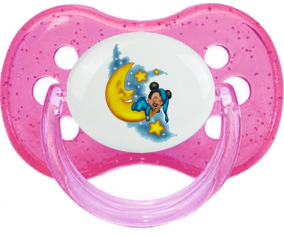 Disney Mickey Good Night: Punta de cereza tetina rosa de lentejuelas