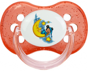 Disney Mickey Good Night: Punta de cereza tetina de lentejuelas rojas