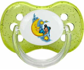 Disney Mickey Good Night: Punta de cereza tetina de lentejuelas verdes