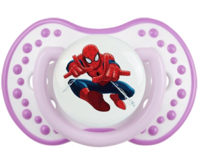 Spiderman design-3 con nombre de pila: Clásico punta tetina de color blanco-mauve Lovi Dynamic