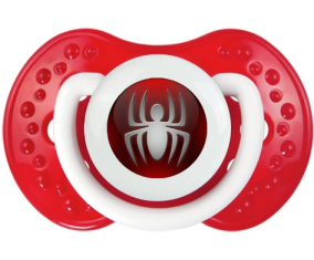 Spiderman spider button spidered: Clásico punta tetina de color rojo blanco Lovi Dynamic