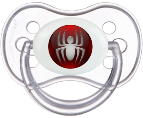 Spiderman spider-spider button: Punta anatómica tetina clásica transparente