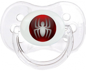 Spiderman spider button spidered: Punta de cereza tetina clásica transparente
