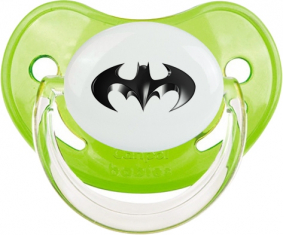 Logotipo negro de Batman: Clásico punta fisiológica tetina verde