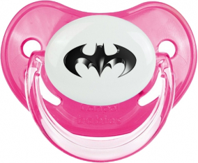 Logotipo negro de Batman: Punta fisiológica tetina rosa clásica