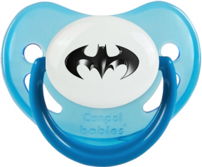 Logotipo negro de Batman: Punta fisiológica de Tetin fosforescente azul