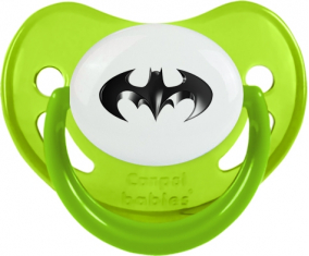 Logotipo negro de Batman: Punta fisiológica tetina verde fosforescente