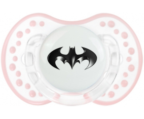 Logotipo negro de Batman: Punta tetina retro-blanca-rosa-tierna Lovi Dynamic