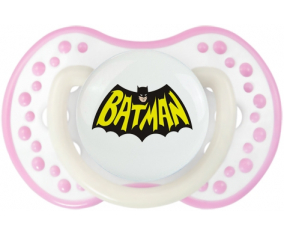 Diseño del logotipo de Batman-3: Punta tetina de color blanco-rosa fosforescente Lovi Dynamic