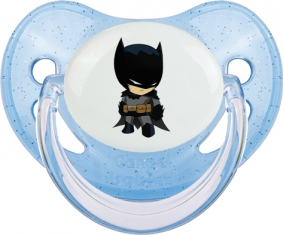 Logotipo de Batman kids: Punta fisiológica tetina de lentejuelas azules