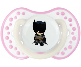 Logotipo de Batman kids: Punta tetina de color blanco-rosa fosforescente Lovi Dynamic