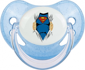 Diseño de Superman-1: Punta fisiológica tetina de lentejuelas azules