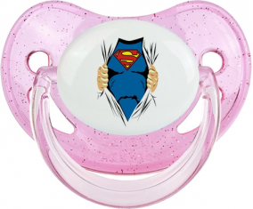 Diseño de Superman-1: Punta fisiológica tetina rosa de lentejuelas