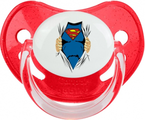 Diseño de Superman-1: Punta fisiológica tetina de lentejuelas rojas