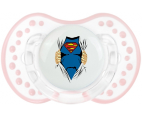 Diseño de Superman-1: Punta tetina retro-blanca-rosa-tierna Lovi Dynamic