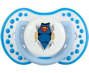 Diseño de Superman-1: Punta tetina azul blanco fosforescente Lovi Dynamic