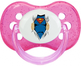 Diseño de Superman-1: Punta de cereza tetina rosa de lentejuelas