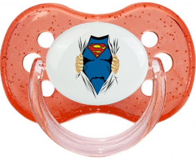 Diseño de Superman-1: Punta de cereza tetina de lentejuelas rojas