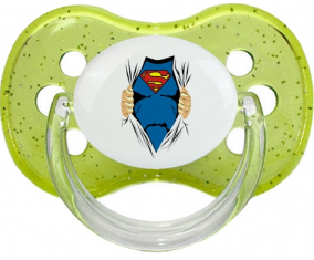 Diseño de Superman-1: Punta de cereza tetina de lentejuelas verdes