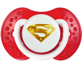 Logotipo de Golden Superman: Clásico punta tetina blanco-rojo Lovi Dynamic