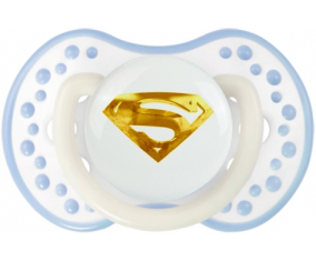 Logotipo de Golden Superman: Clásico punta tetina de cian blanco Lovi Dynamic