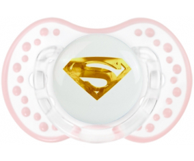 Logotipo de Golden Superman: Punta tetina retro-blanca-rosa-tierna Lovi Dynamic