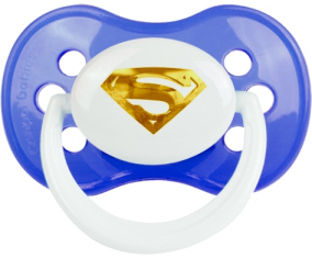 Logotipo de Superman Dorado: Punta anatómica tetina azul clásica