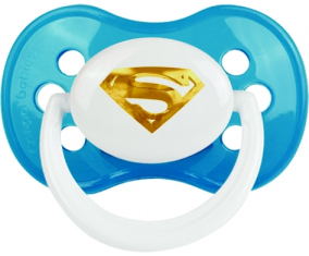 Logotipo de Golden Superman: Punta anatómica de Cyan Classic Tetine