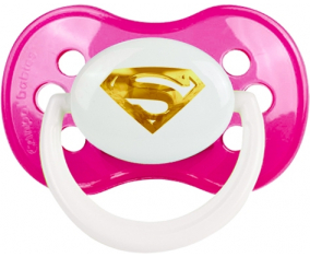 Logotipo de Superman dorado: clásico punta anatómica tetina rosa oscuro