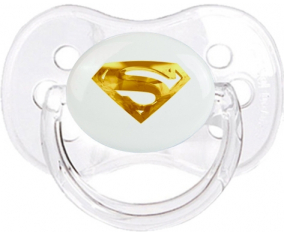 Logotipo de Golden Superman: Punta de cereza tetina clásica transparente