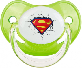El logotipo de Superman rompe la pared: la clásica punta fisiológica tetina verde