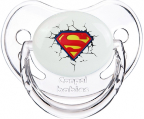 El logotipo de Superman rompe la pared: punta fisiológica tetina clásica transparente