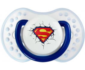 El logotipo de Superman rompe la pared: punta tetina clásica azul marino-blanco Lovi Dynamic