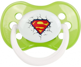 El logotipo de Superman rompe la pared: la clásica punta anatómica tetina verde