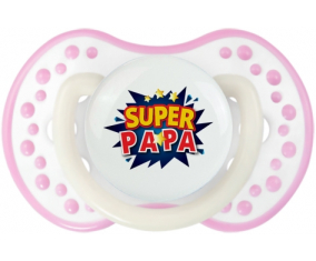 Super PAPA: Punta tetina de color blanco-rosa fosforescente Lovi Dynamic