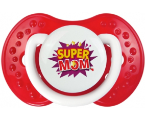 Super MOM: Clásico Lovi Dynamic de punta tetina de color rojo blanco