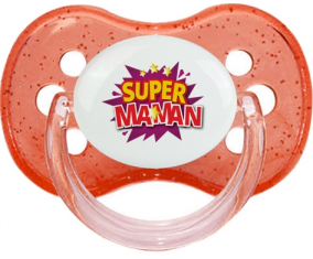 Super Mamá: Punta de cereza tetina de lentejuelas rojas