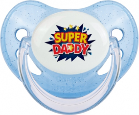 Super DADY: Punta fisiológica tetina de lentejuelas azules