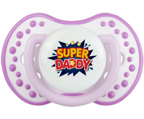 Super DADY: Clásico punta tetina de color blanco-malva Lovi Dynamic