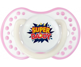 Super DADY: Punta tetina de color blanco-rosa fosforescente Lovi Dynamic