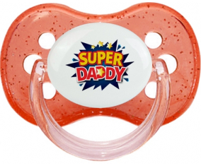 Super DADY: Punta de cereza tetina de lentejuelas rojas