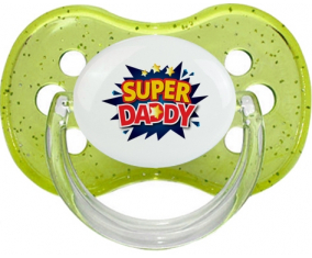 Super DADY: Punta de cereza tetina de lentejuelas verdes