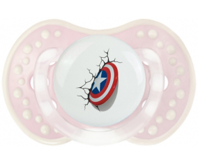 Captain America Shield rompe la pared: la punta tetina clásica retro-rosa-tierna Lovi Dynamic