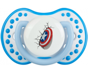 Escudo del Capitán América rompe la pared: Punta tetina azul blanco fosforescente Lovi Dynamic