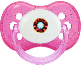 Iron Man Bow Reacter: Punta de cereza tetina rosa de lentejuelas