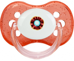 Iron Man Arc Reacter: Punta de cereza tetina de lentejuelas rojas