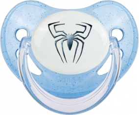 Spiderman Spider: Punta fisiológica tetina de lentejuelas azules