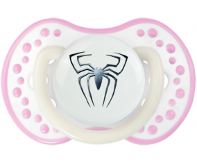 Spiderman Spider: Punta tetina de color blanco-rosa fosforescente Lovi Dynamic
