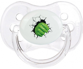 Fist Hulk rompe la pared: Punta de cereza tetina clásica transparente
